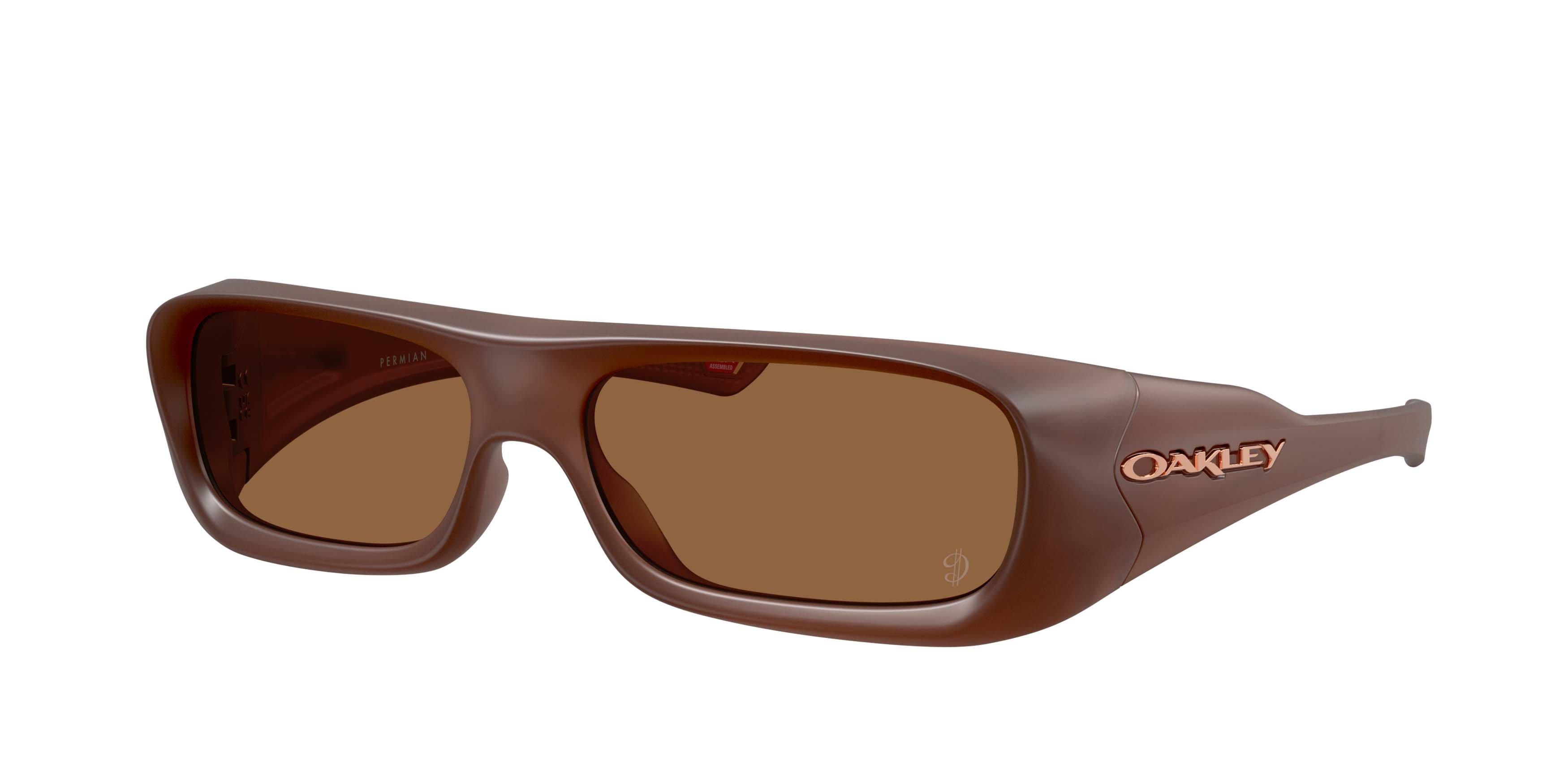 Oakley Players Collection Permian Prizm Bronze Gradient Sunglasses - Matte Transparent Mahogany - BROWN